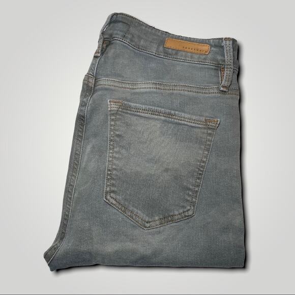 SANCTUARY SOCIAL ANKLE SKINNY CAMOFLAGE STANDARD RISE SAGE GREEN - 6 - Picture 4 of 7